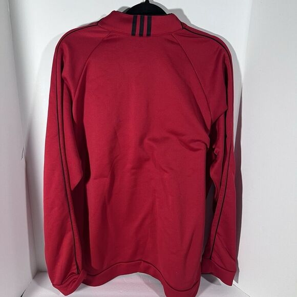 Adidas Golf Climalite 1/4 Zip Pullover Long Sleeve Sweatshirt Red Men's XL - Picture 6 of 6